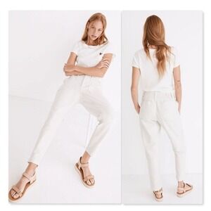 Madewell Griff Tapered‎ Fatigue Cargo Pants Size 30 Cropped Ankle Form Gray